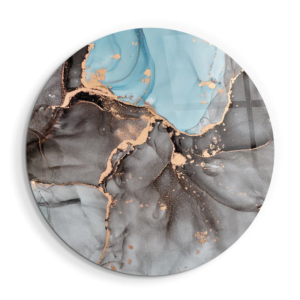 Marble Pattern - Rounded - Glass Wall Art