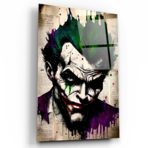 Joker Redesigned - Designers Collection - Glass Wall Art