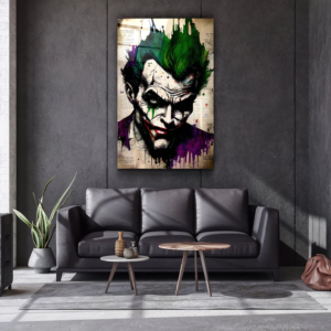 Joker Redesigned - Designers Collection - Glass Wall Art