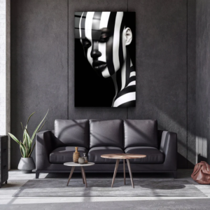 Black and White - Designers Collection - Glass Wall Art