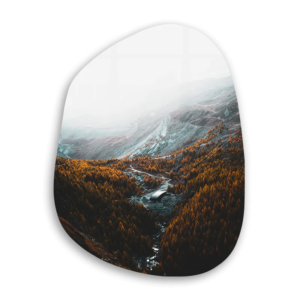 The Hill - Amorphous Collection - Glass Wall Art