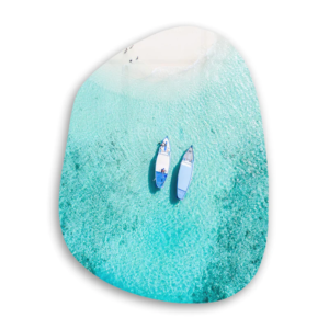 Maldives - Amorphous Collection - Glass Wall Art