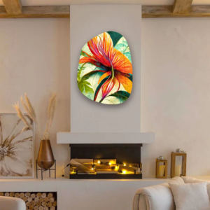 Flowers of Secret Garden - Amorphous Collection - Glass Wall Art