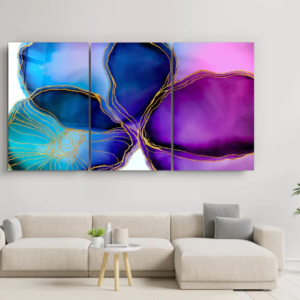 Violetta - Trio - Glass Wall Art