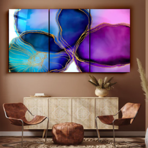 Violetta - Trio - Glass Wall Art