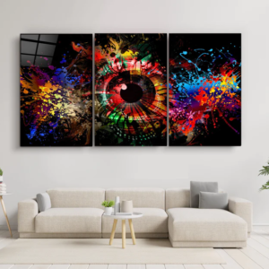 Eye of the Future - Trio - Glass Wall Art