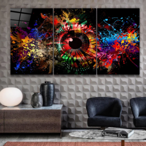 Eye of the Future - Trio - Glass Wall Art